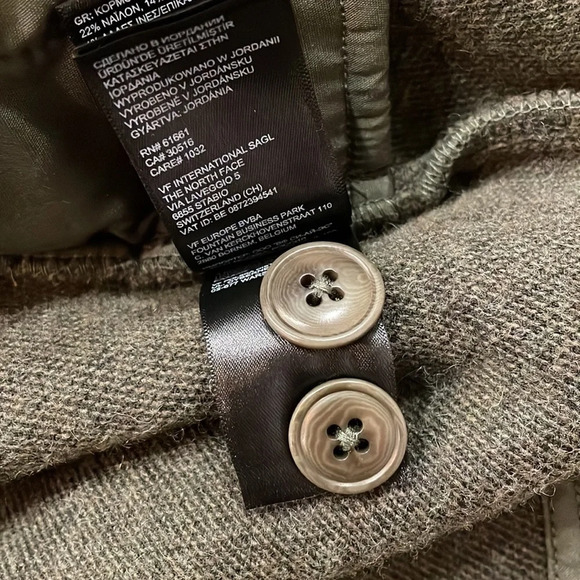 The North Face Wool Harrison Shacket in New Taupe Green Heather Medium - Picture 8 of 12